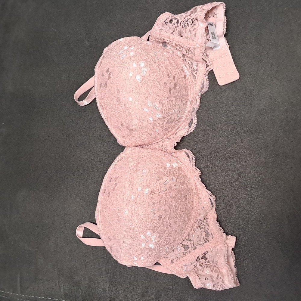 TRUE by RUE21 36D Padded Lace Underwire Pink Bra